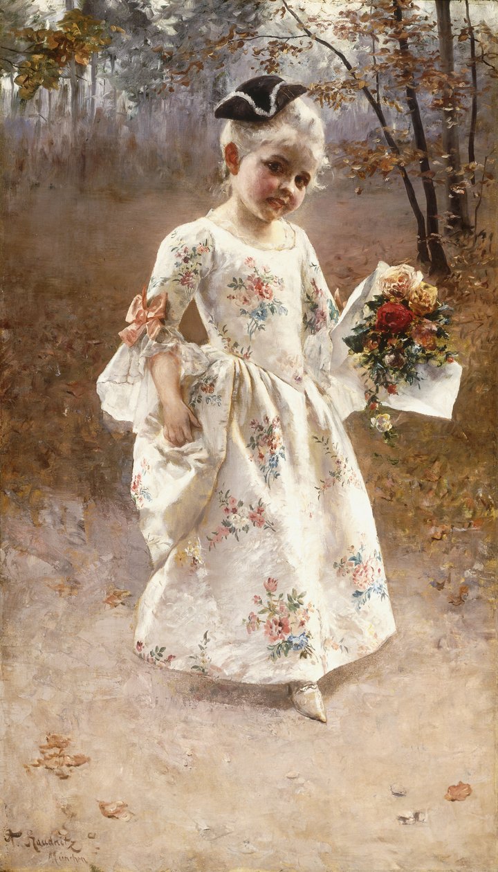 A pequena menina de flor de Albert Raudnitz
