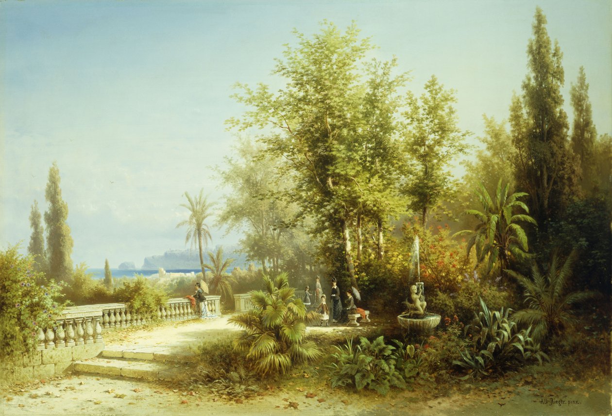 Uma vista de Trieste de Albert Rieger