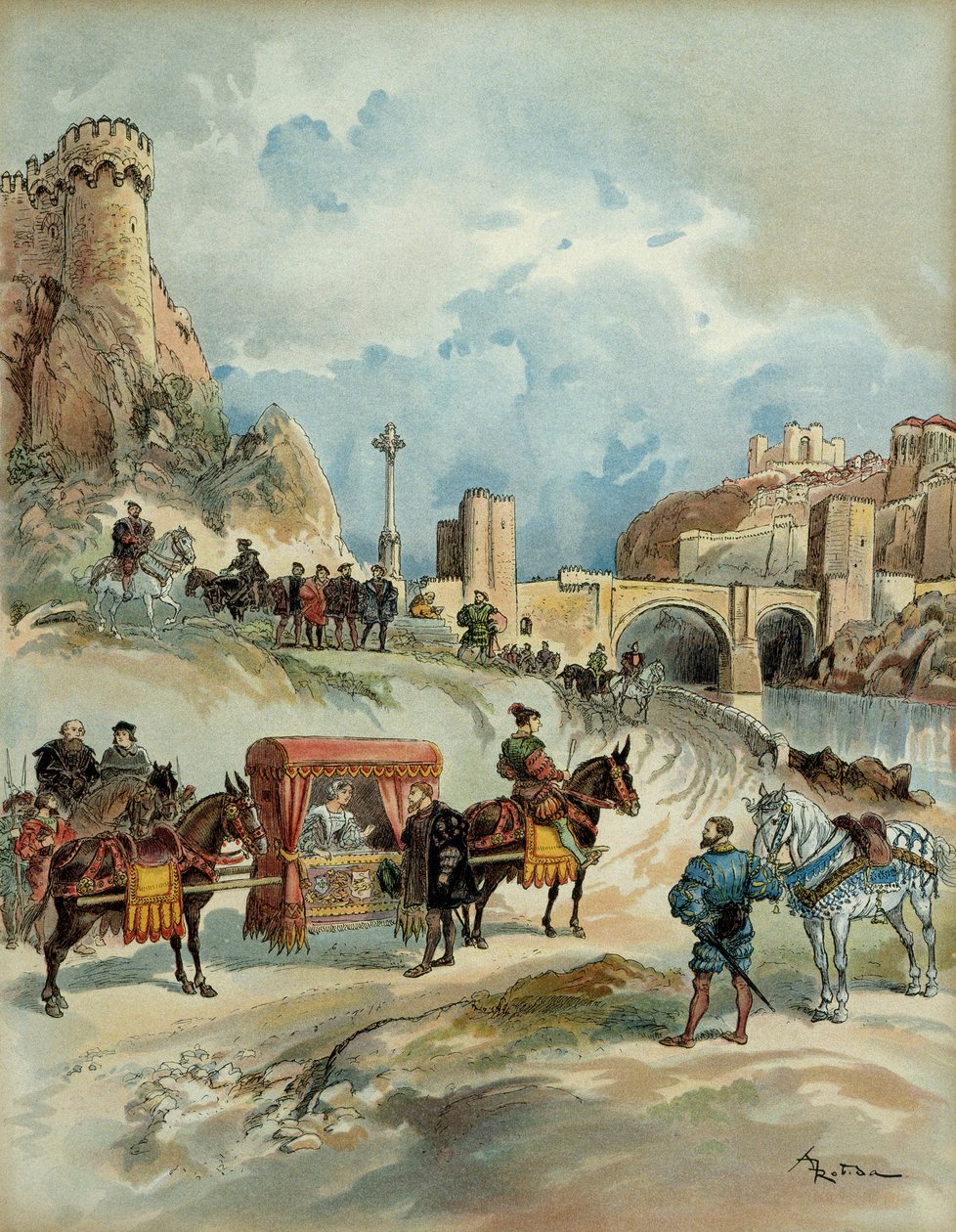 Marguerite de Angouleme (ou Navarra, por vezes de Alencon de Albert Robida