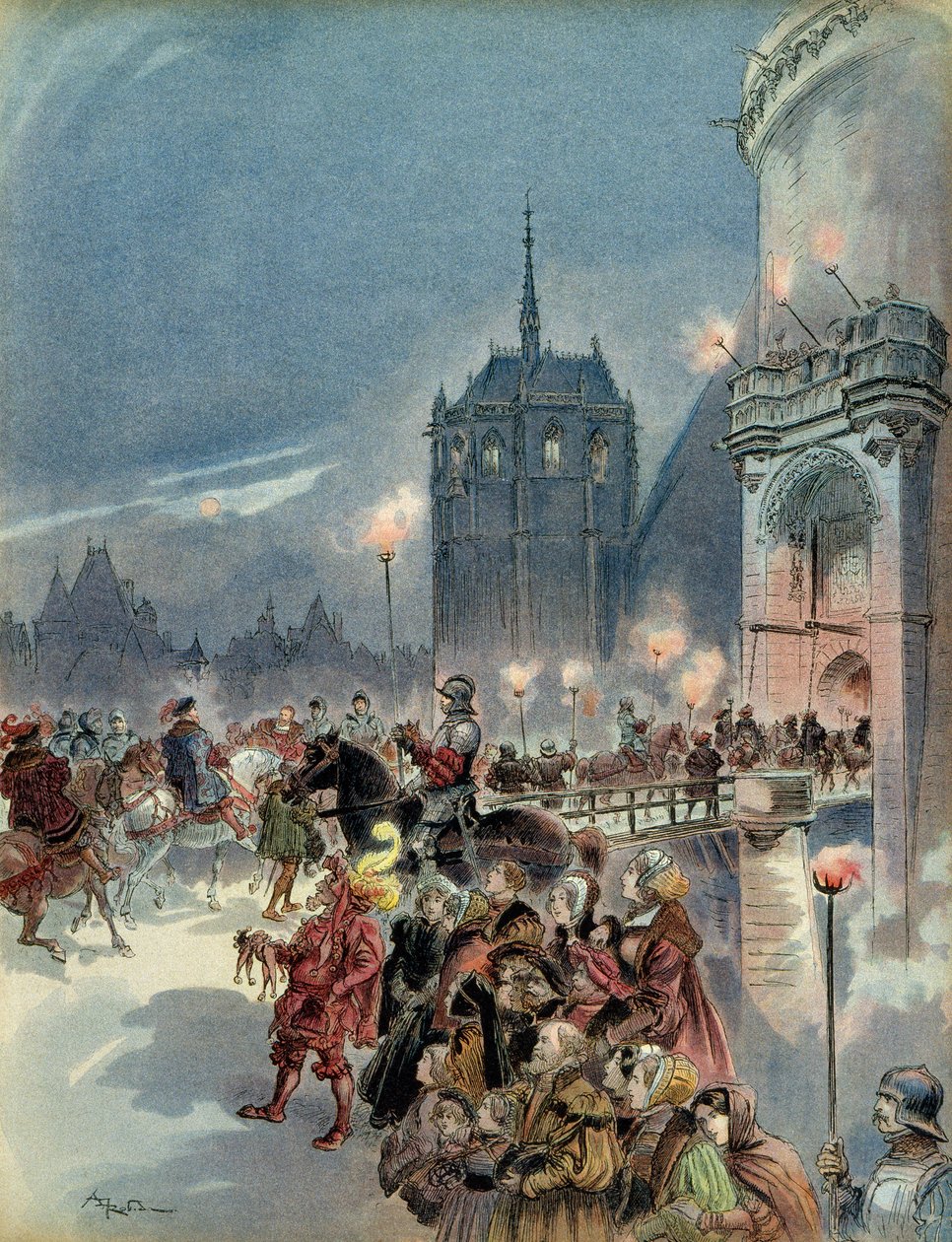 Recepção de Carlos V de Albert Robida