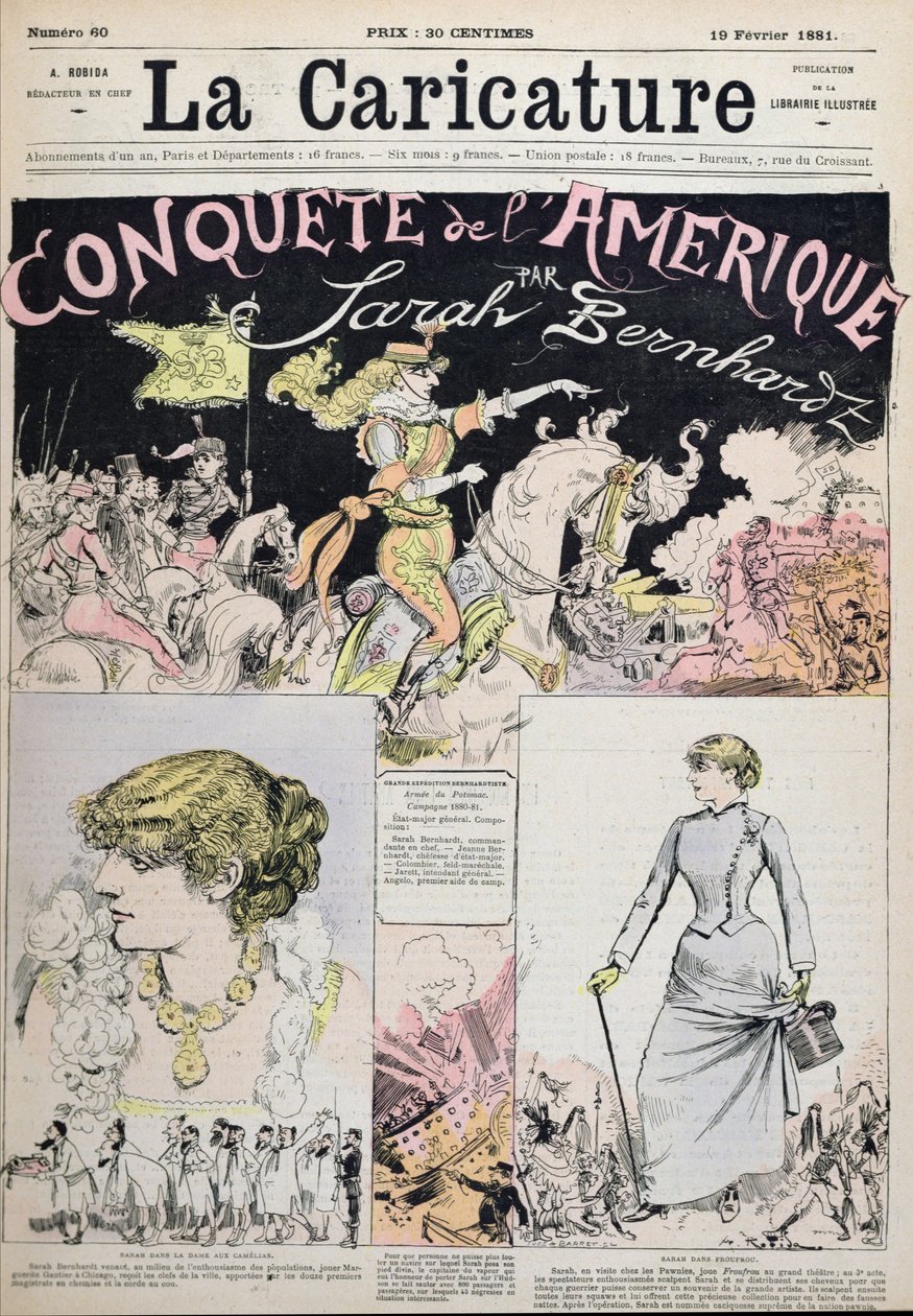 A Conquista da América por Sarah Bernhardt