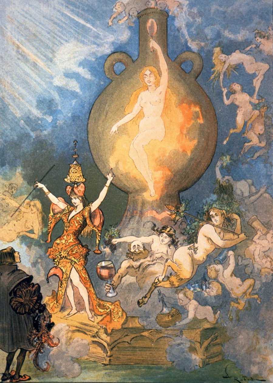 O Quinto Livro, c1900 (ilustração) de Albert Robida
