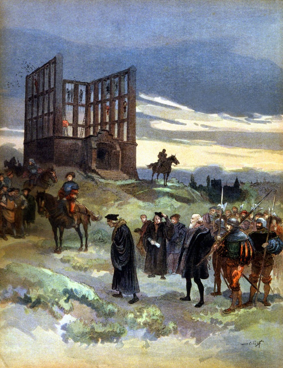 O enforcamento do superintendente Semblancay (1527) de Albert Robida