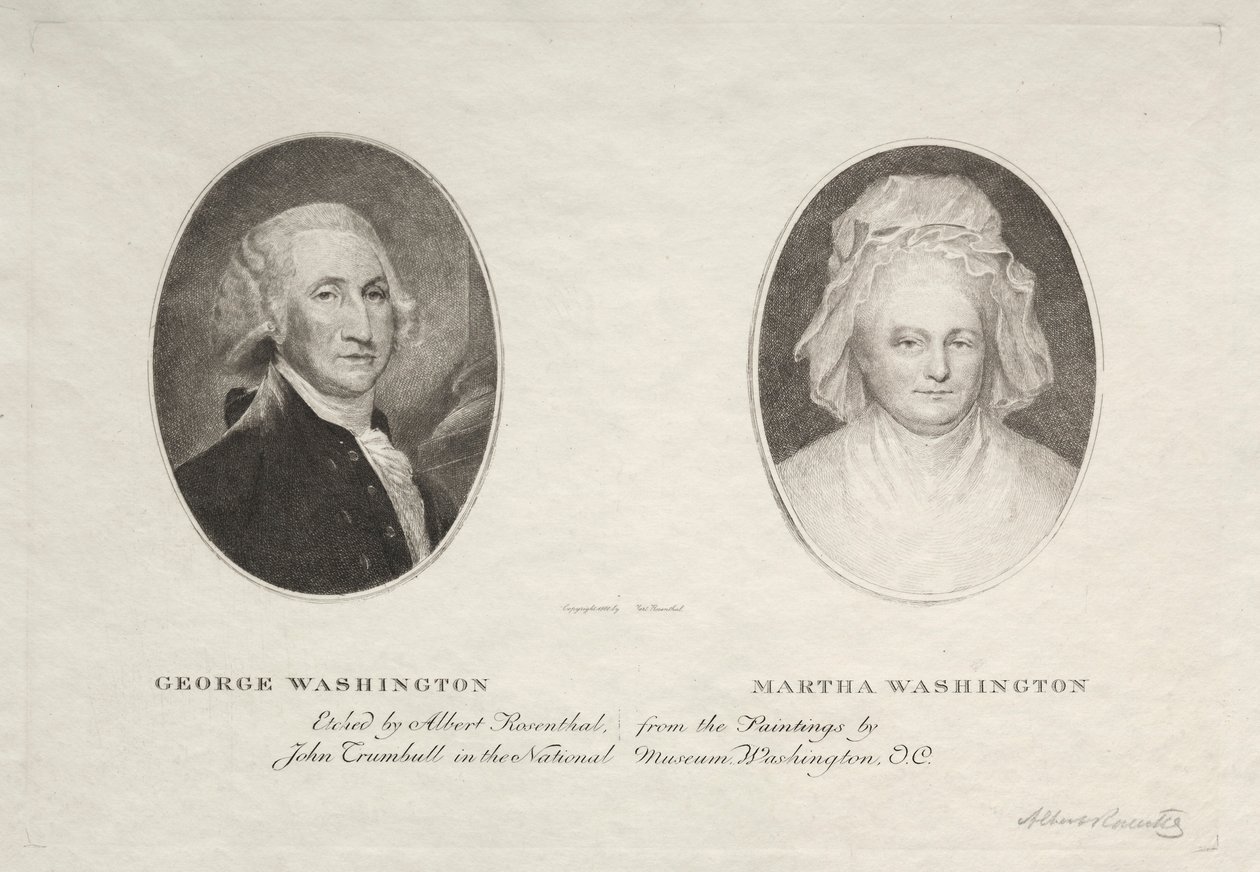 George e Martha Washington de Albert Rosenthal