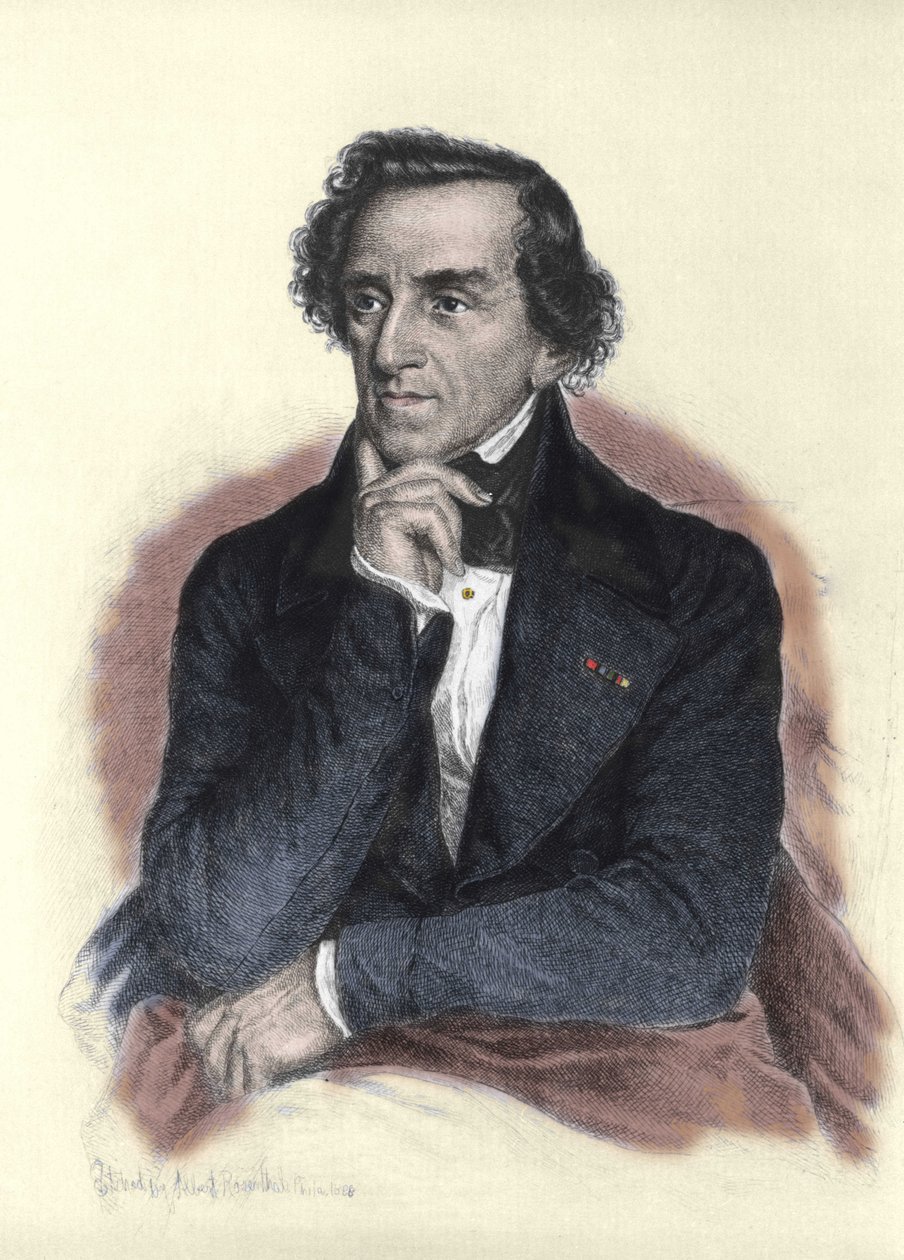 Retrato de Giacomo Meyerbeer (1791-1864), compositor alemão. Desenho de Albert Rosenthal de Albert Rosenthal