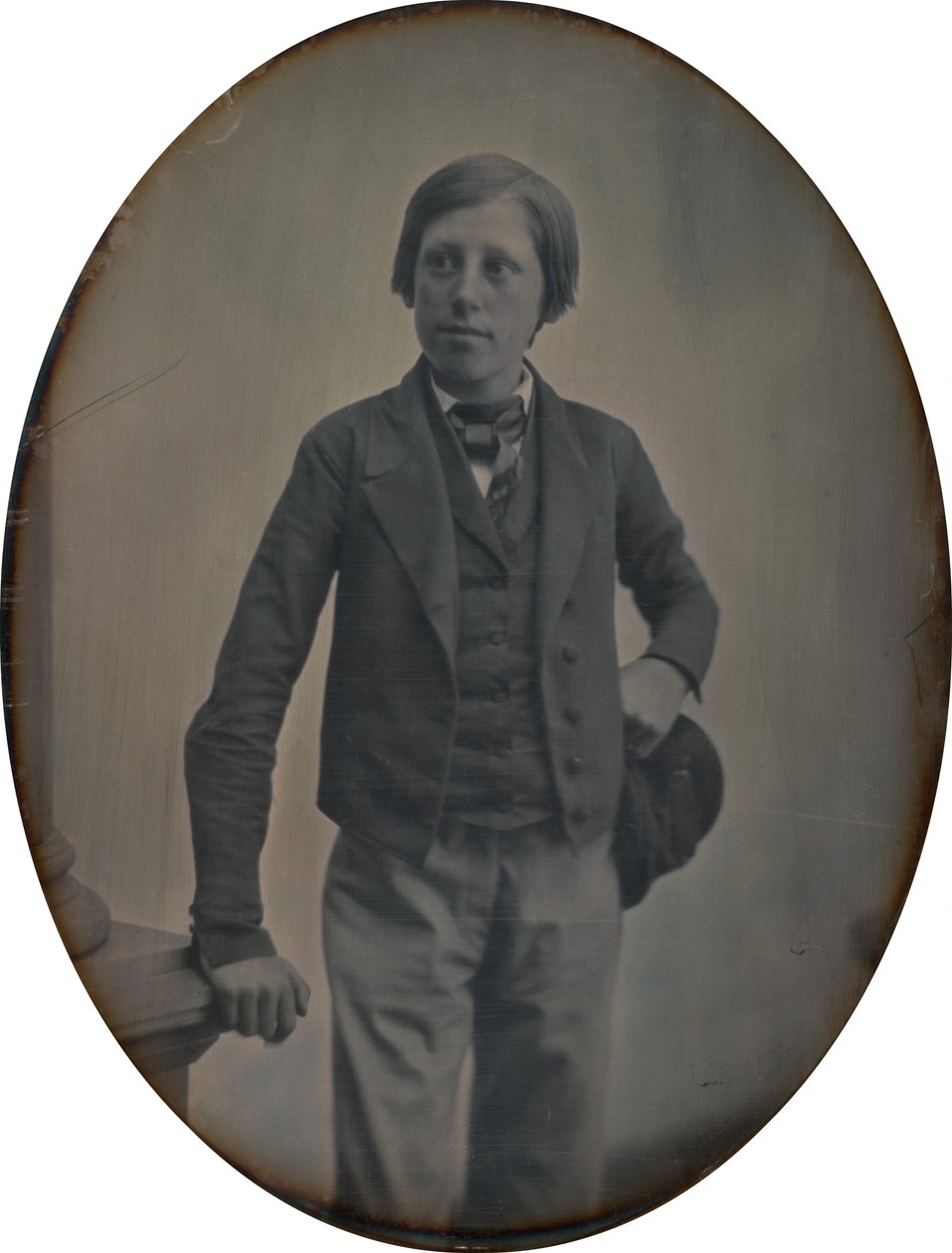 Retrato de um menino, 1853-1855. Criadores: Albert Sands Southworth, Josiah Johnson Hawes. de Albert Sands Southworth, Josiah Johnson Hawes