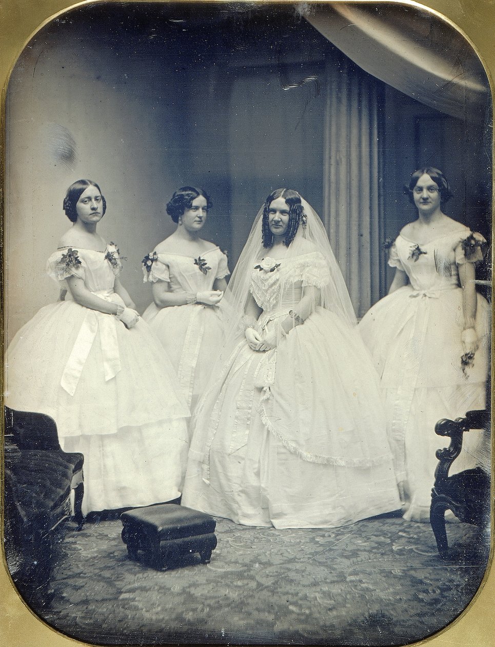 Uma noiva e as suas damas de honor de Albert Sands Southworth