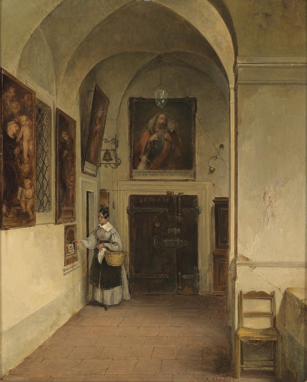No claustro de Albert Schindler
