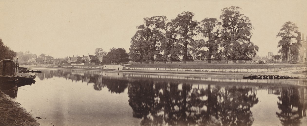 Hampton Court (segunda vista),1862 (foto) de Albert Victor Prout