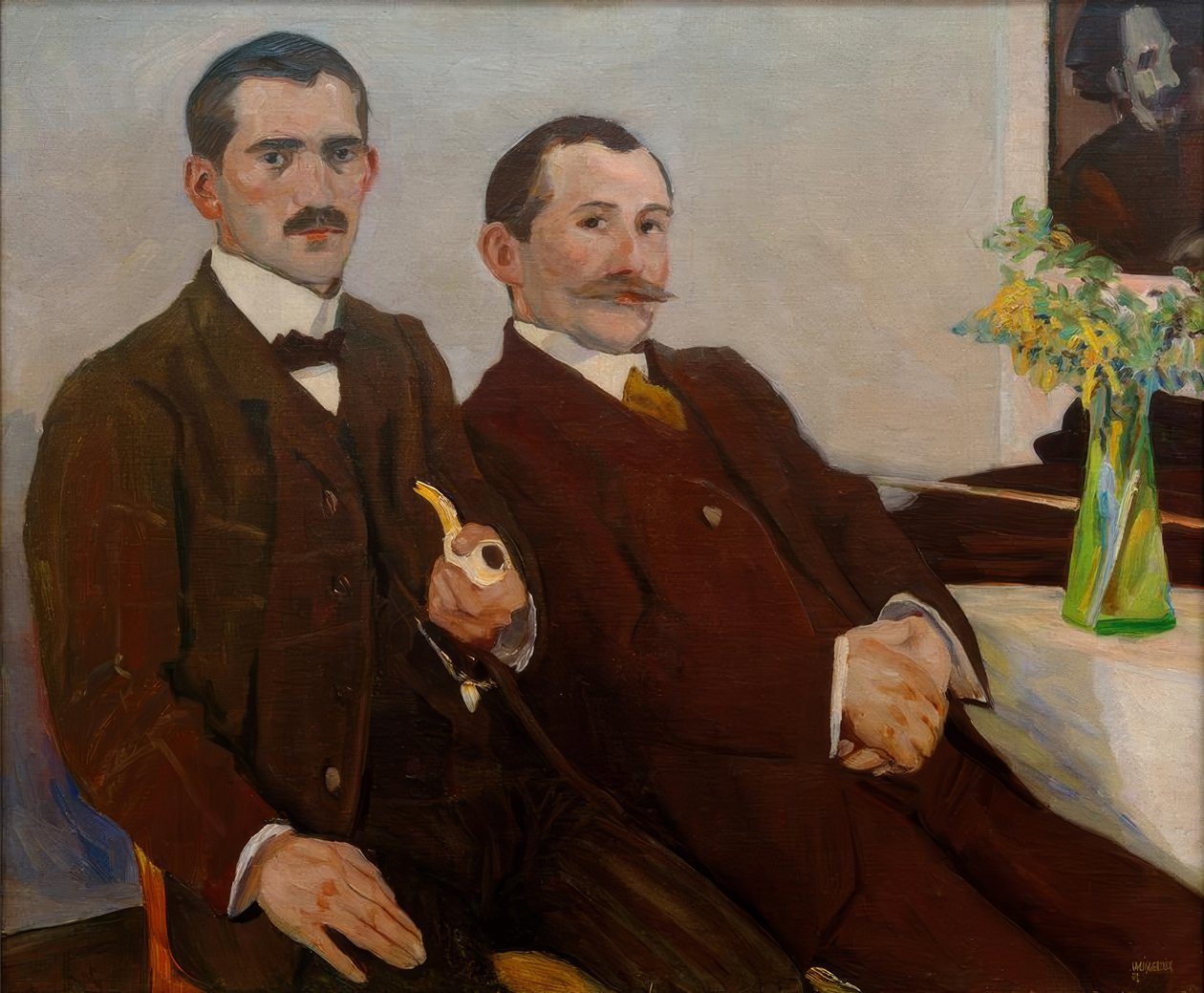 Os irmãos de Albert Weisgerber, Peter e Fritz de Albert Weisgerber