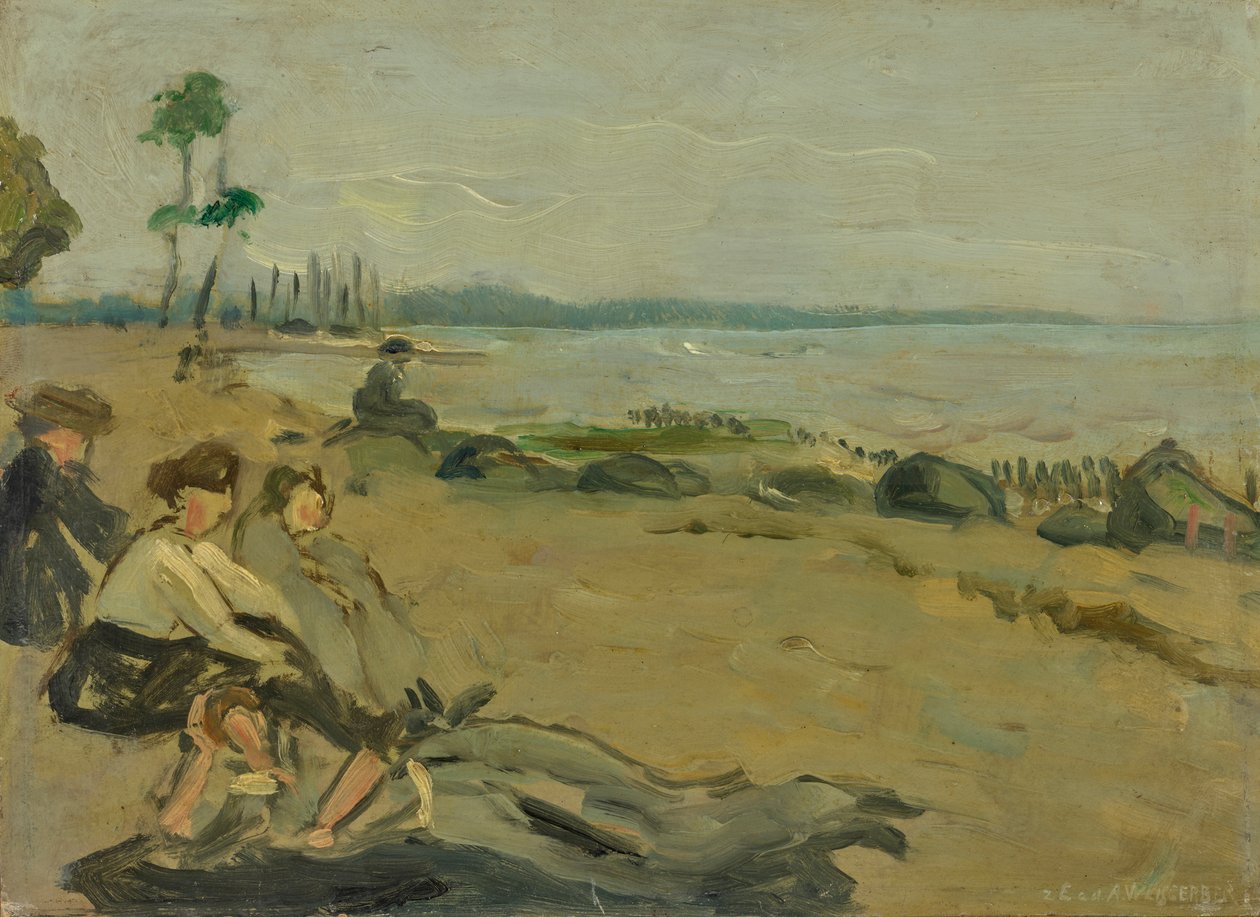 Praia de banhos de Albert Weisgerber