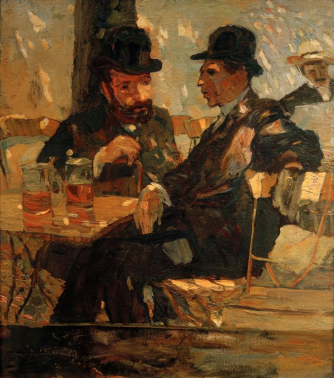 No jardim da cerveja de Albert Weisgerber