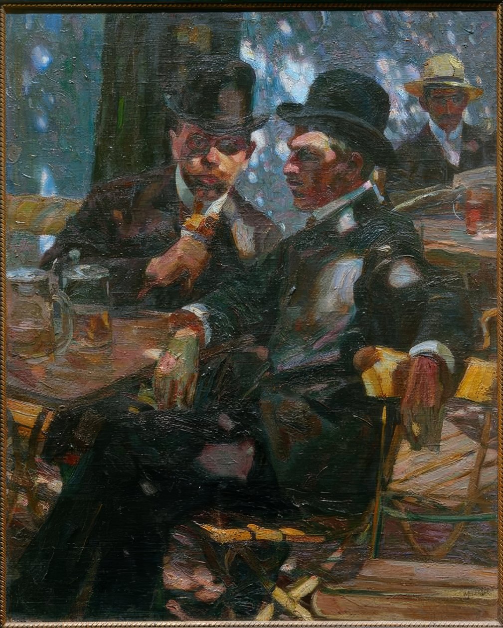 No jardim da cerveja de Albert Weisgerber