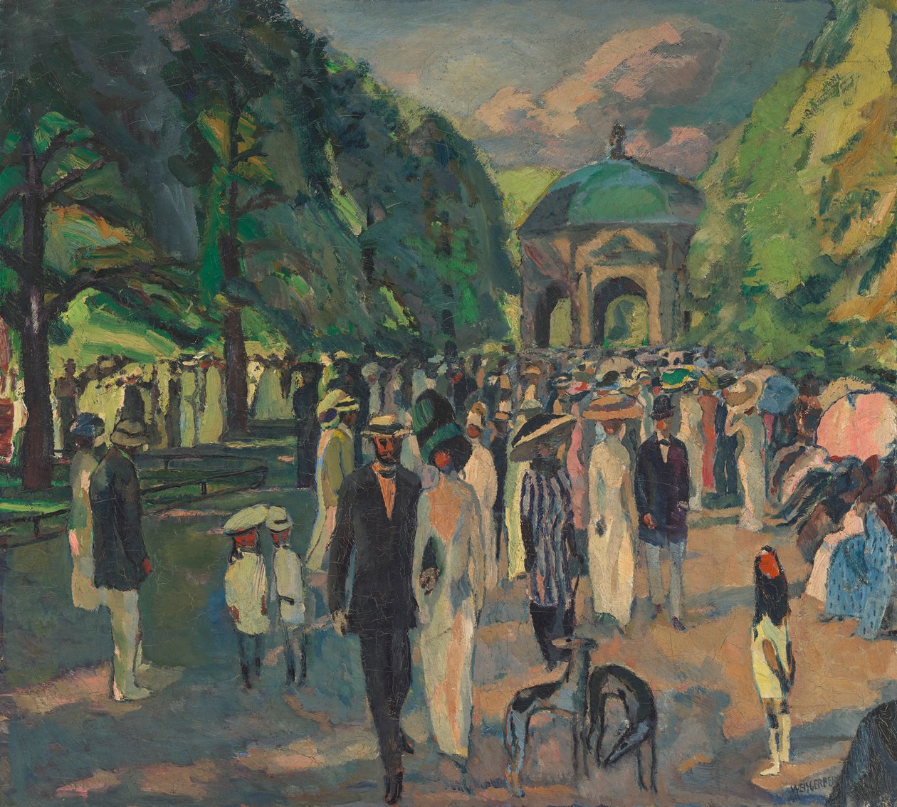 No Hofgarten de Munique de Albert Weisgerber