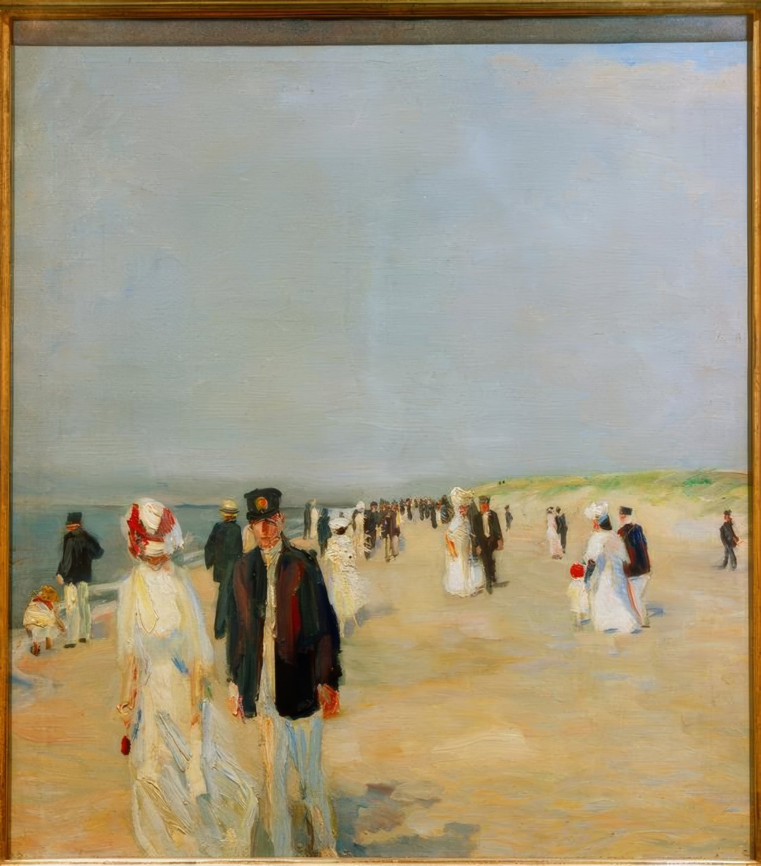 Praia em Norderney de Albert Weisgerber