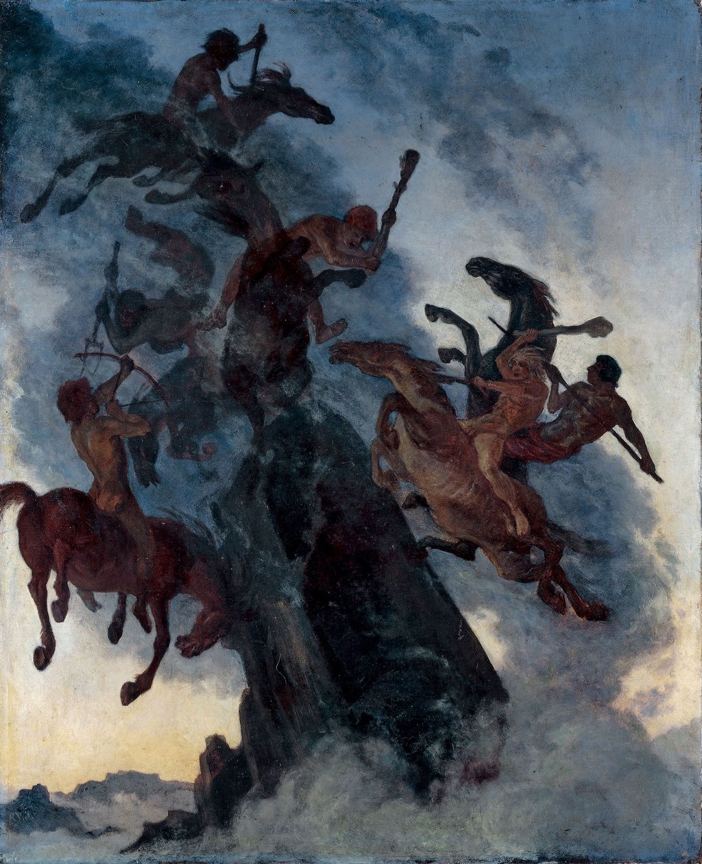 Cavaleiros da névoa de Albert Welti