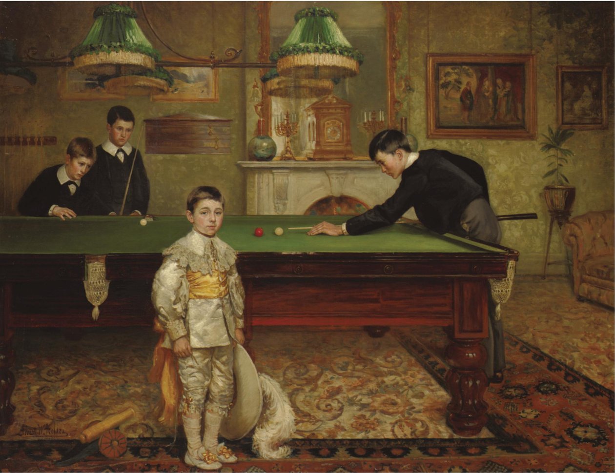 Sala de bilhar, 1902 de Albert William Holden