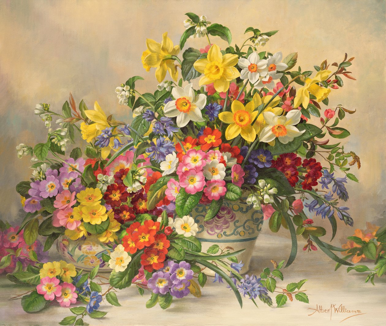 AB/296 Flores de Primavera e Olaria Poole de Albert Williams