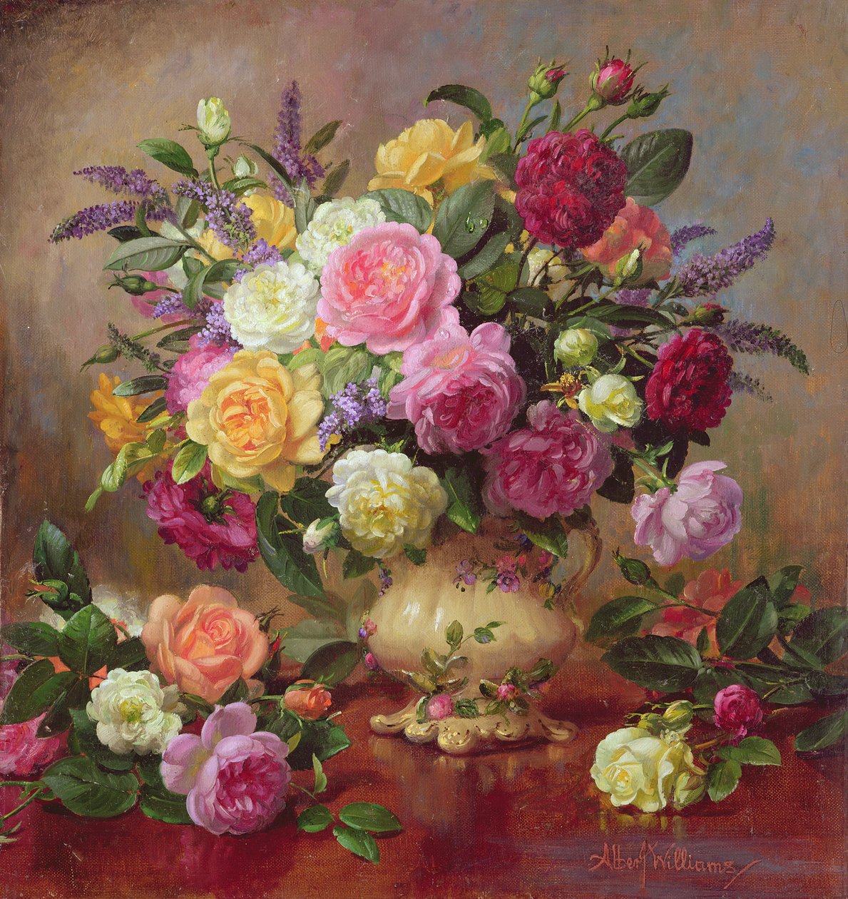 Rosas de um jardim vitoriano de Albert Williams