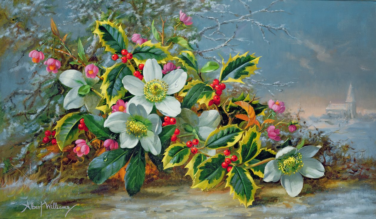 Rosas de inverno em uma paisagem de Albert Williams