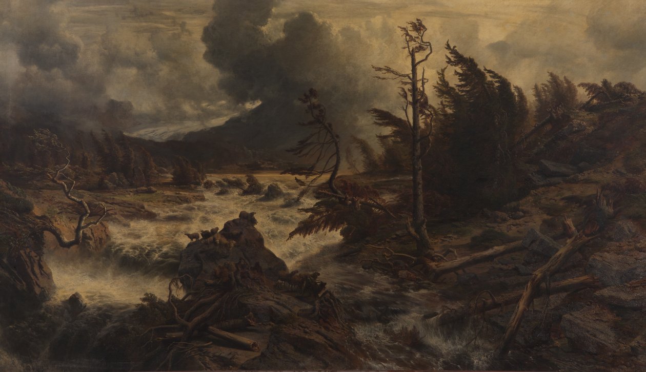 Temporal nas montanhas altas de Albert Zimmermann