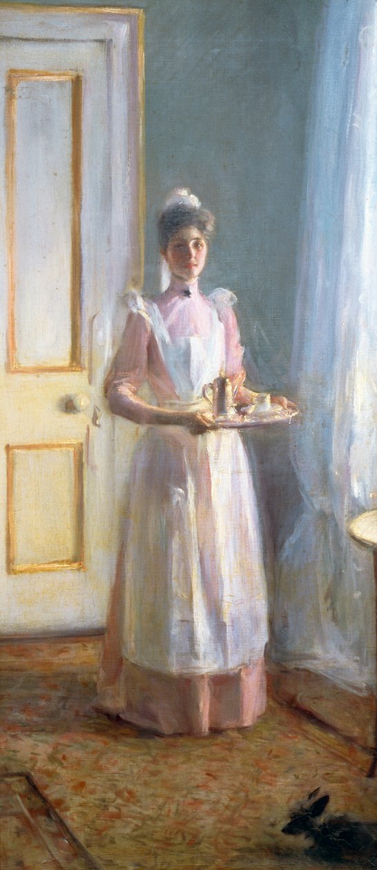 O Criado, c.1900 (óleo sobre tela) de Albert de Belleroche