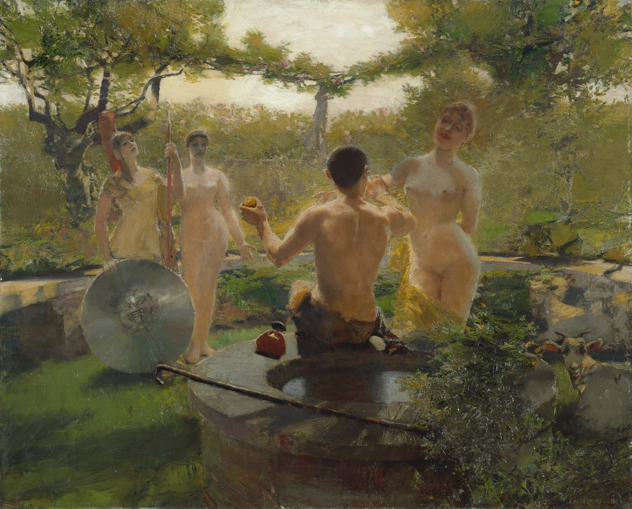 O Julgamento de Paris de Albert von Keller