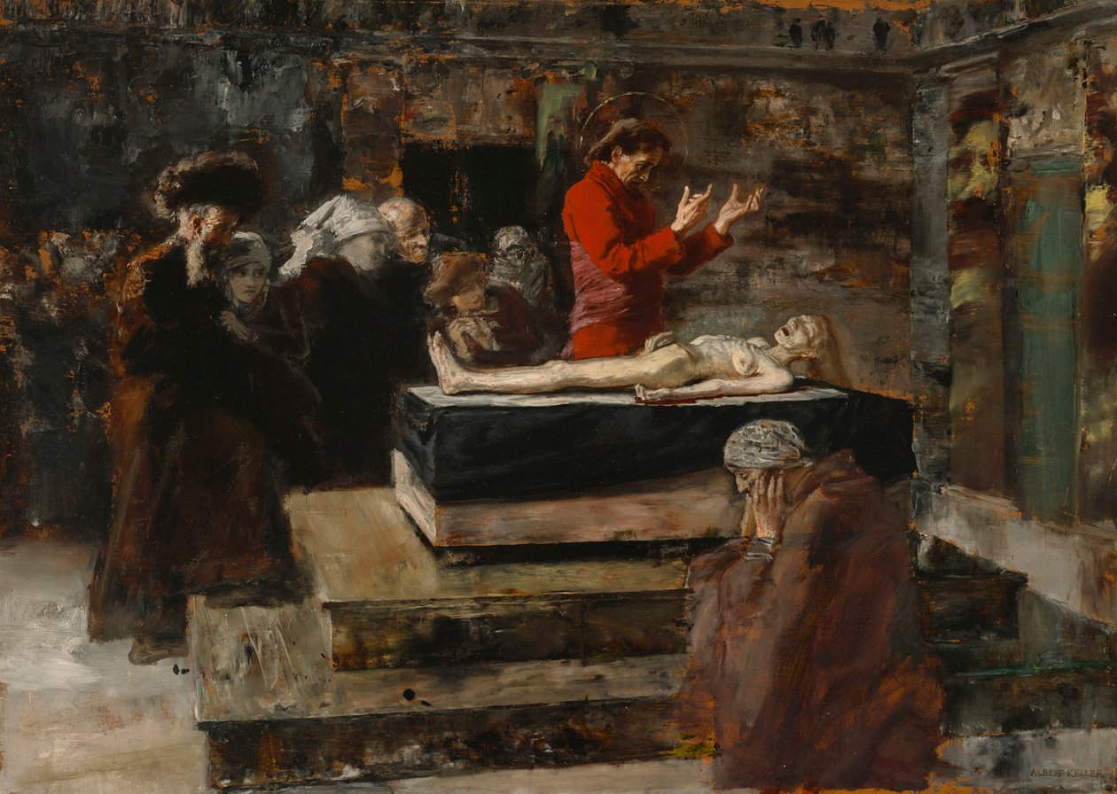 A Criação da Filha de Jairi de Albert von Keller