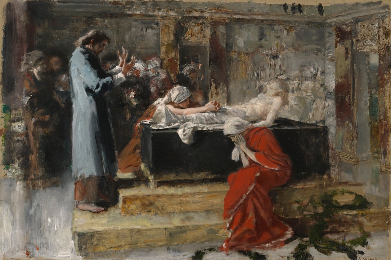 A Ascensão da Filha de Jairi de Albert von Keller