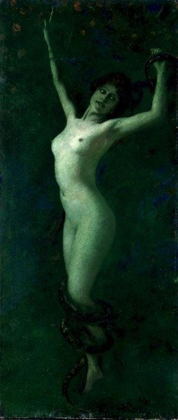 Sensualidade (óleo sobre tela) de Albert von Keller