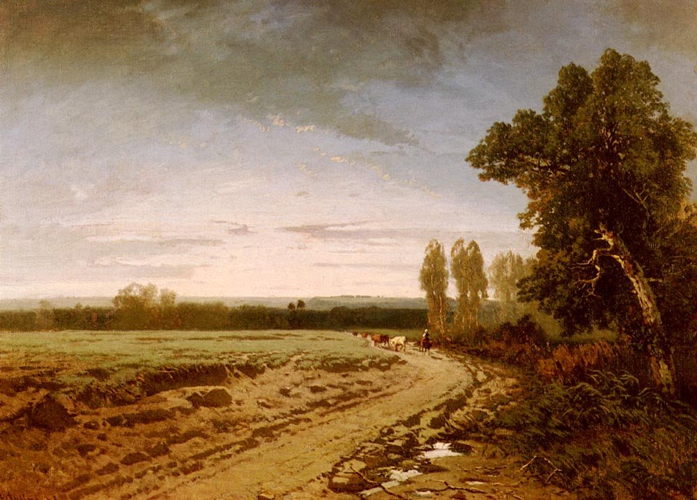 Indo para o pasto de manhã cedo de Alberto Pasini