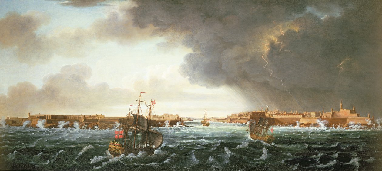 Um, vista, de, valetta, malta de Alberto Pullicino