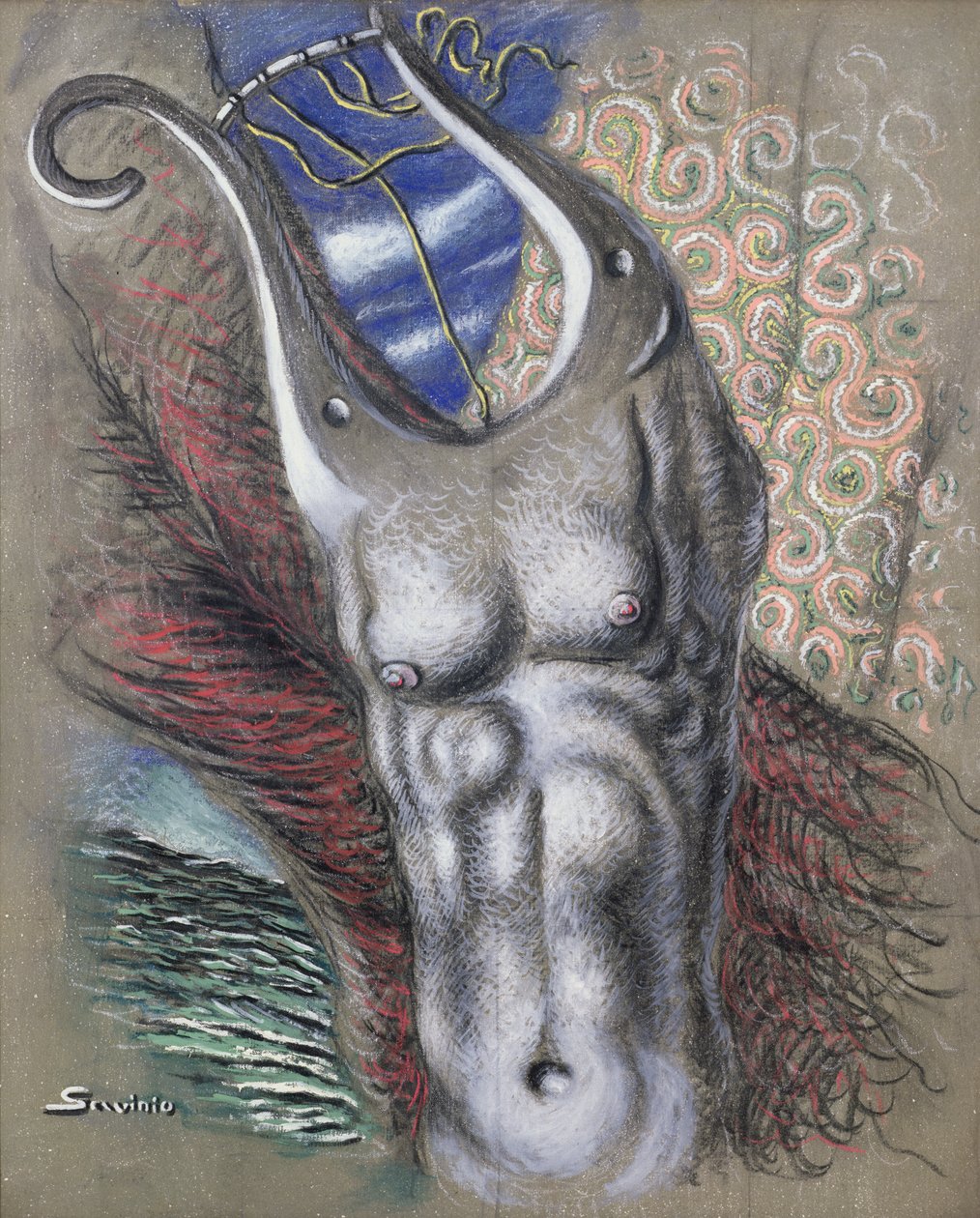 Orfeu (óleo sobre tela) de Alberto  Savinio