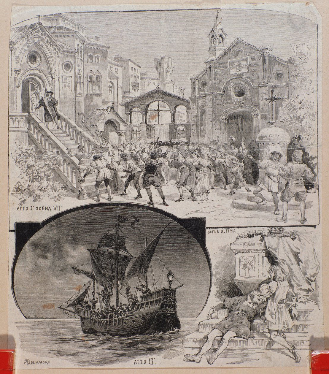Ilustrações de Cristoforo Colombo, obra de Alberto Franchetti, por volta de 1892 de Alberto Franchetti