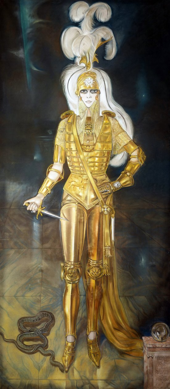 A Marchesa Casati como Cesare Borgia de Alberto Martini