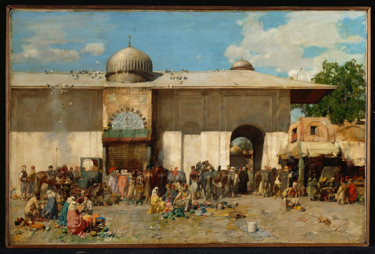 Mercado Oriental, 1884 de Alberto Pasini