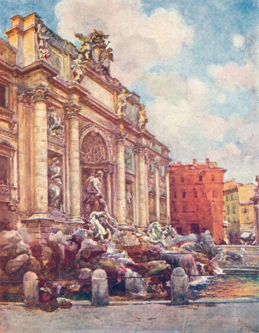 Fonte de Trevi, c1905 de Alberto Pisa