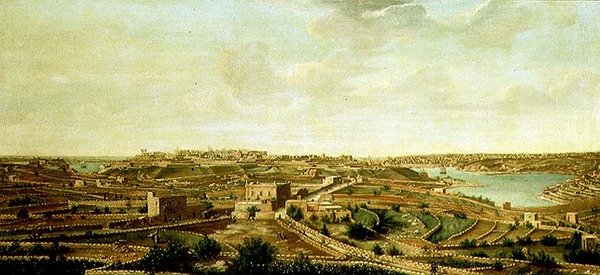 Vista de Valetta, Malta de Alberto Pullicino