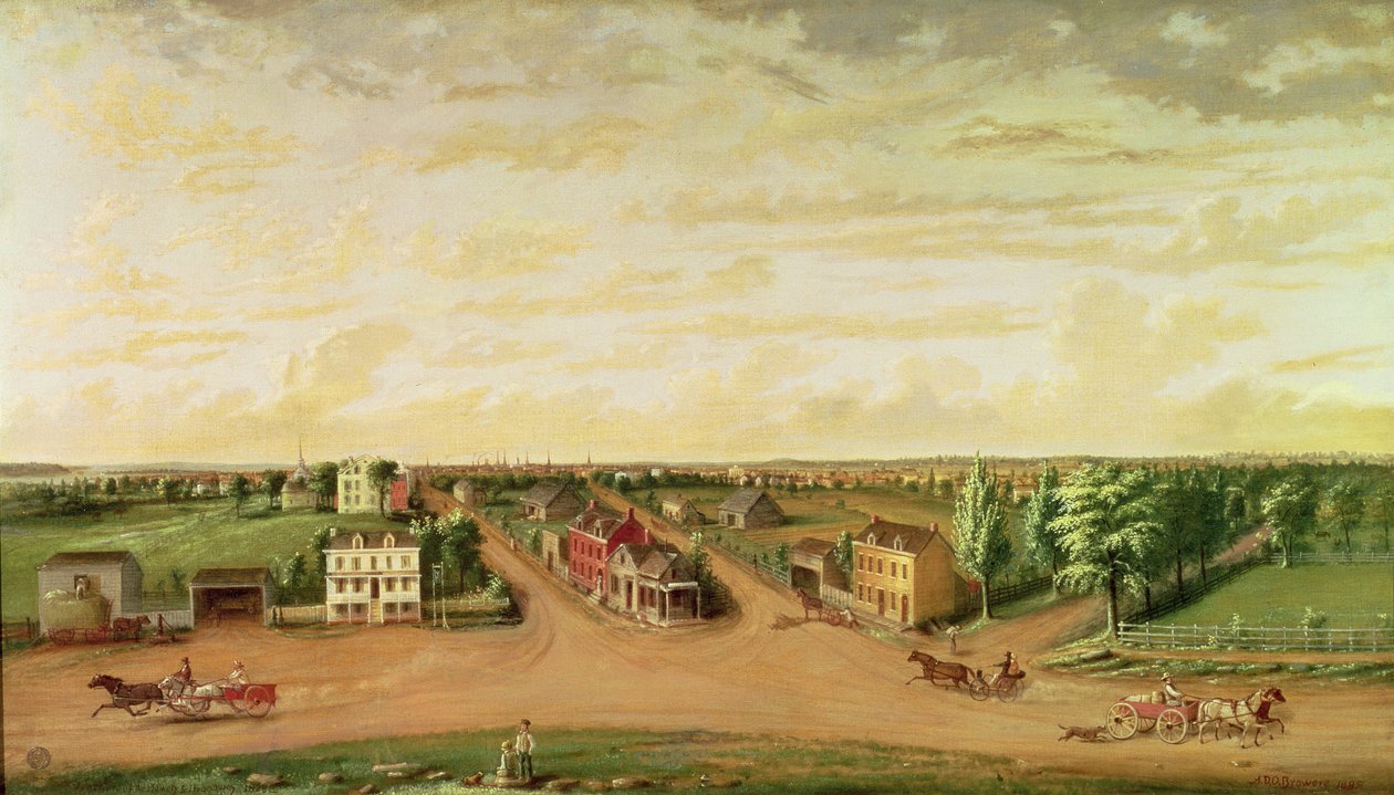 Union Square em 1828, 1885 de Albertus D.O Browere