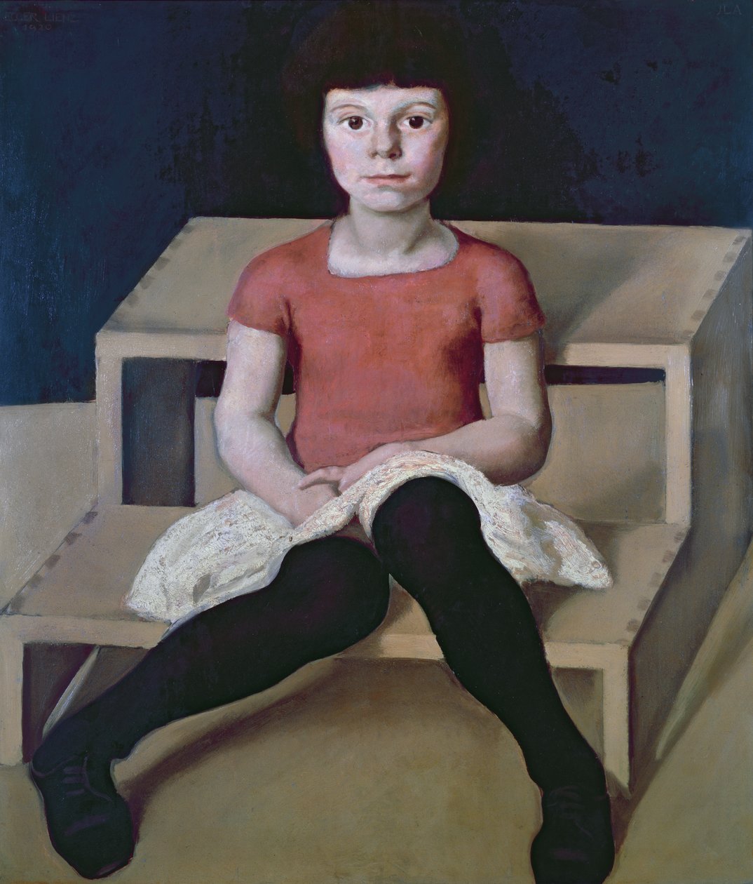 A filha mais nova do artista, 1920 de Albin Egger Lienz