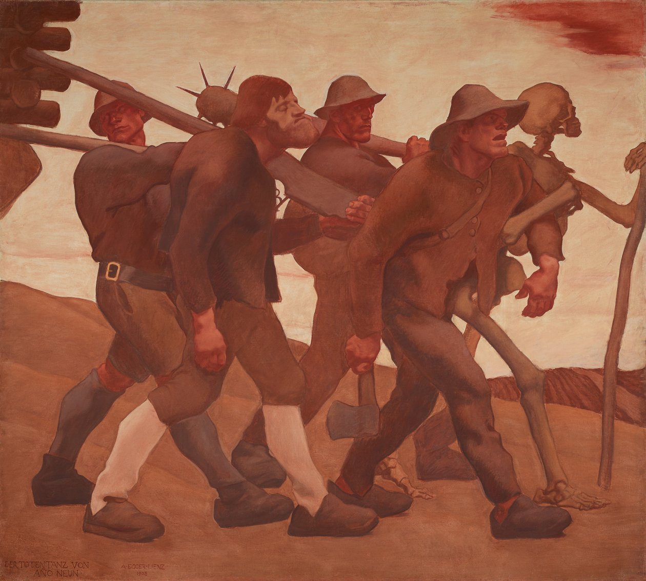 A Dança da Morte de Nove de Anno de Albin Egger Lienz