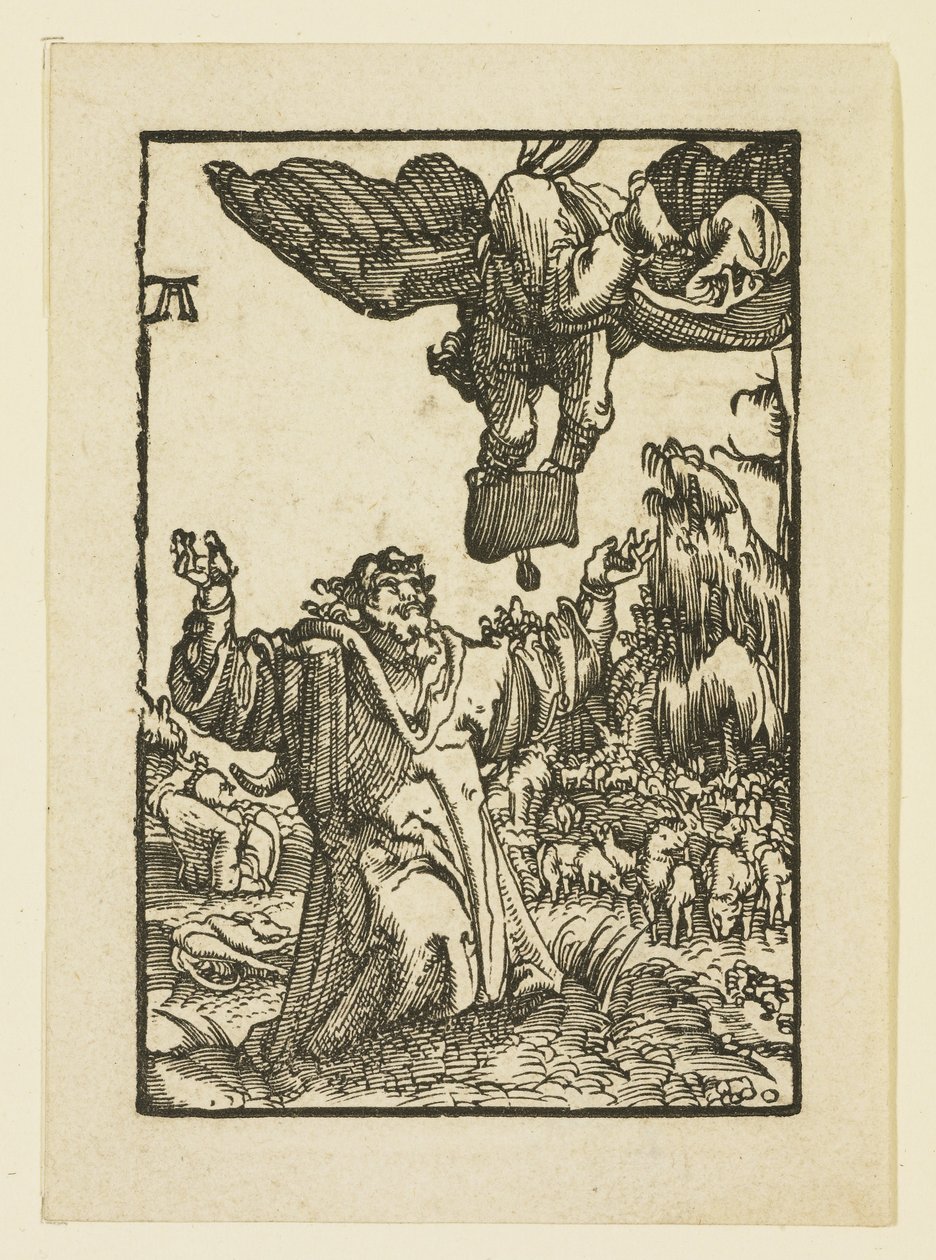 Anjo aparecendo para Joachim de Albrecht Altdorfer