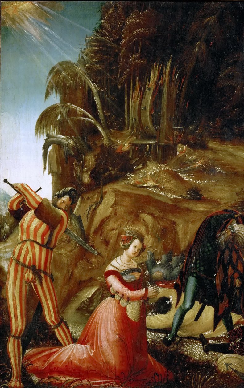 Decapitação de Santa Catarina (KHM Viena) de Albrecht Altdorfer