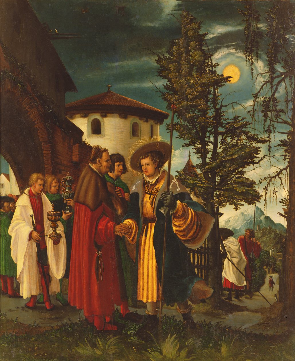 A partida de Saint Florain, 1516-18 de Albrecht Altdorfer