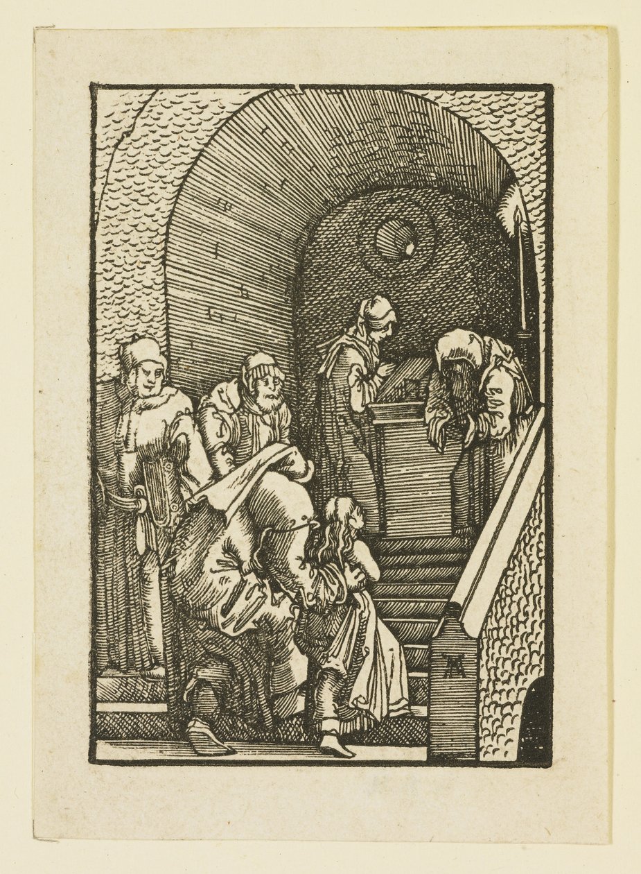 A apresentação da virgem no templo de Albrecht Altdorfer