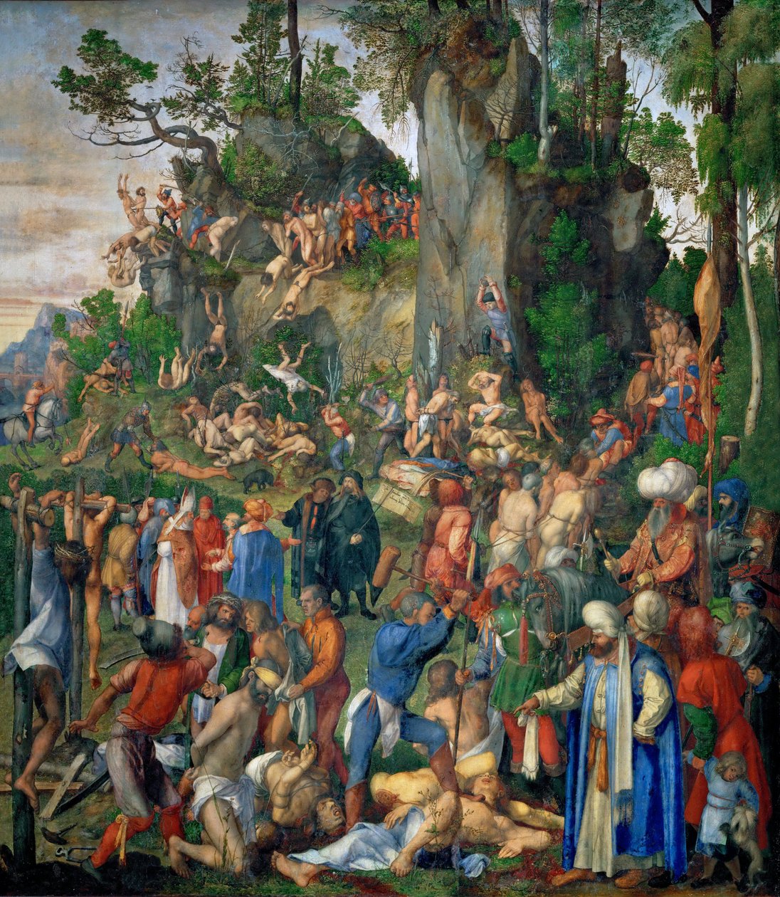 A tortura dos dez mil cristãos de Albrecht Dürer