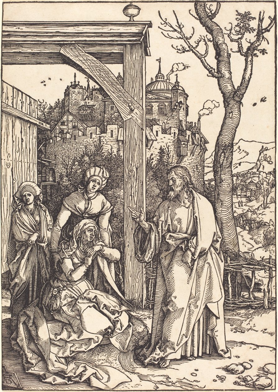 Cristo tomando licença de sua mãe de Albrecht Dürer