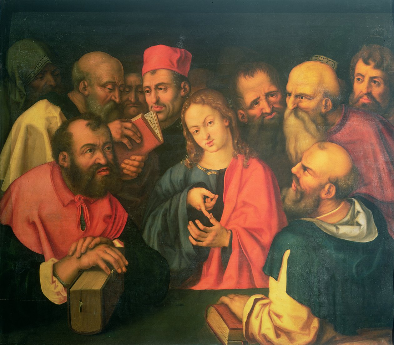 Cristo, de doze anos, entre os escribas, do século 16 ou 17 de Albrecht Dürer