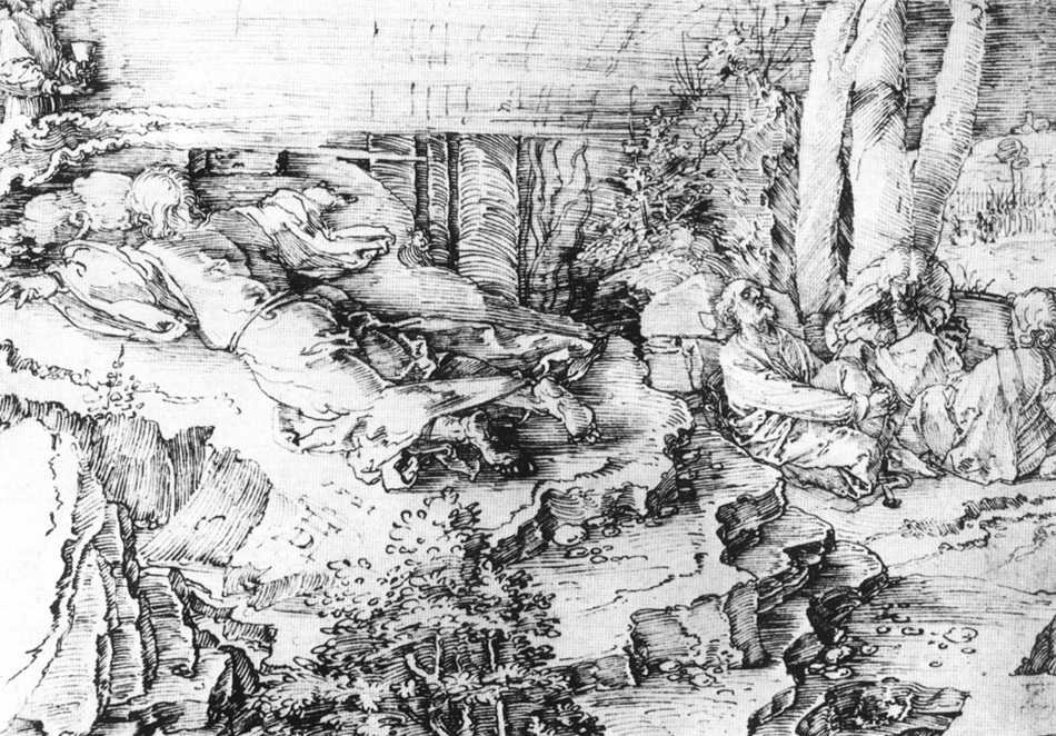 Cristo no Monte das Oliveiras de Albrecht Dürer
