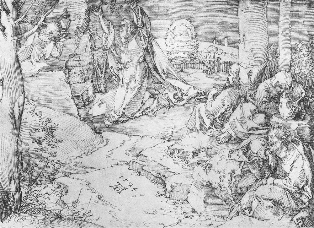 Cristo no Monte das Oliveiras de Albrecht Dürer
